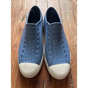Native Jefferson Oasis Blue White Comfort Slip On Water Pool Sneakers Men's 12
